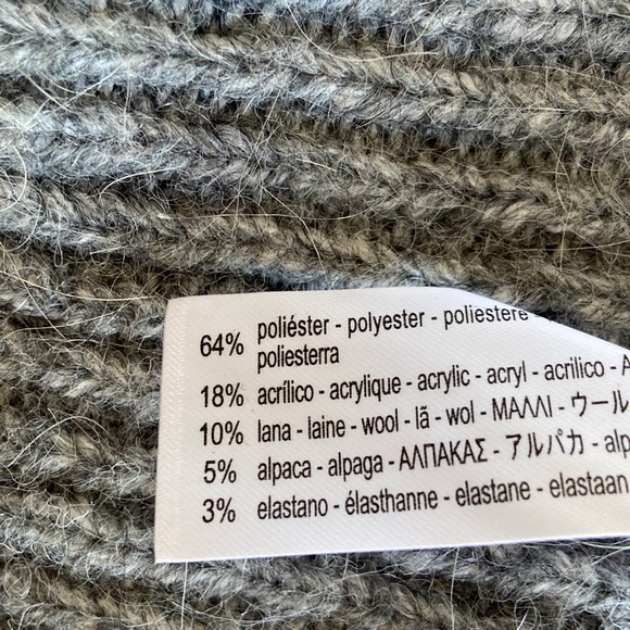 ZARA ribbed knit cardigan jacket alpaca and wool blend blogger favorite - Picture 7 of 9